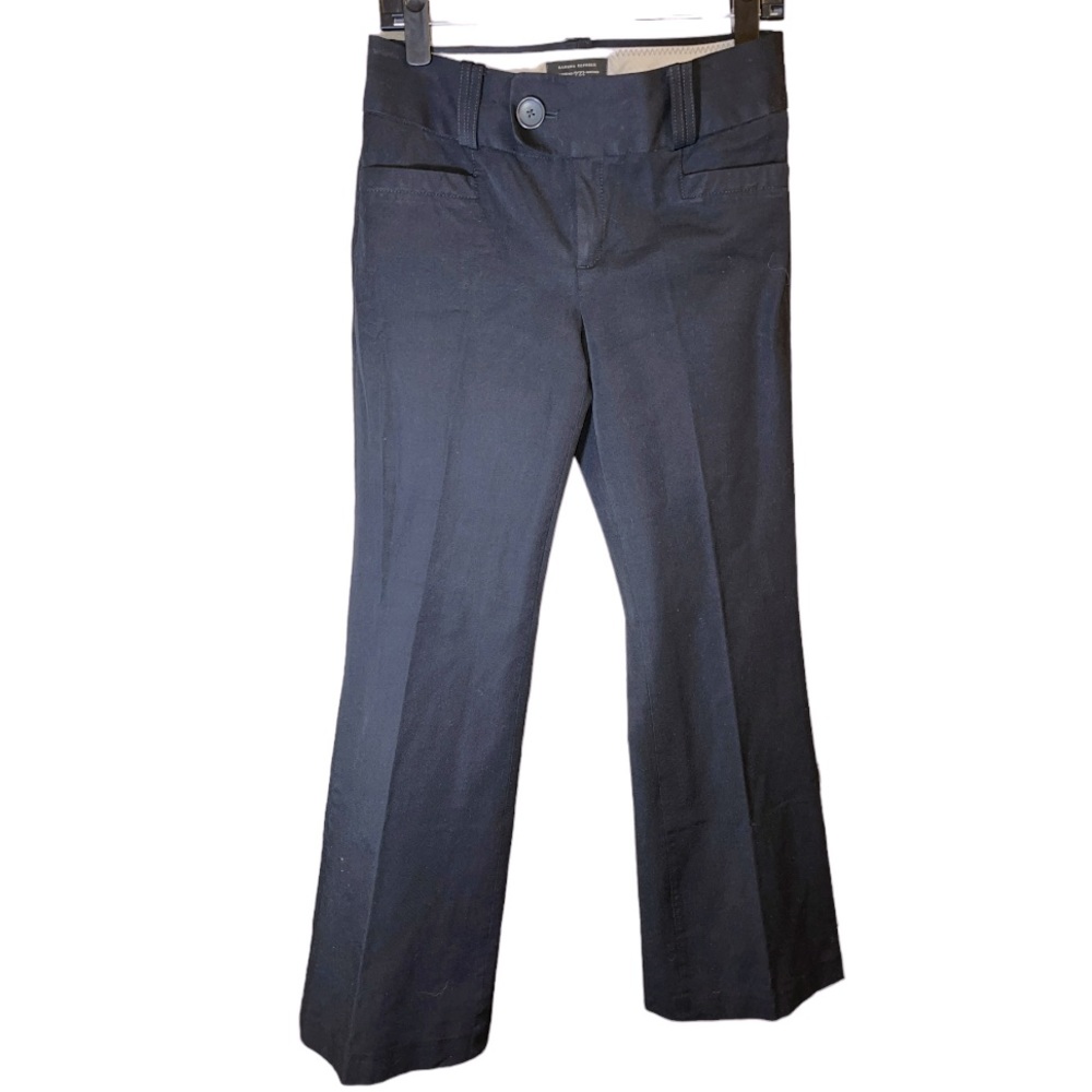 Banana Republic Black Stretch Trouser No 323‎ Martin Fit Straight Leg 8